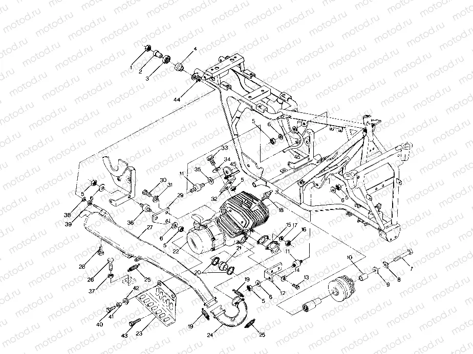 Engine and Muffler Mounting (4914761476005A) | Engine and Muffler Mounting (4914761476005A)