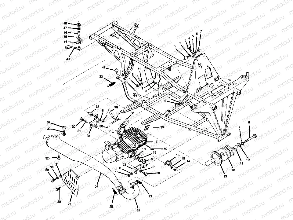Engine and Muffler Mounting (4914891489005A) | Engine and Muffler Mounting (4914891489005A)