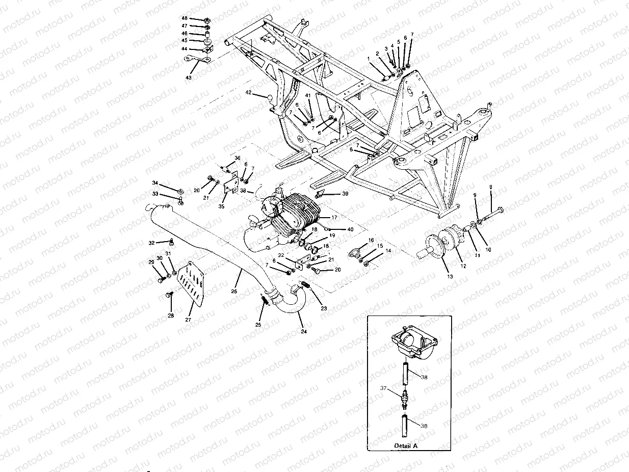 Engine and Muffler Mounting (4916341634005A) | Engine and Muffler Mounting (4916341634005A)