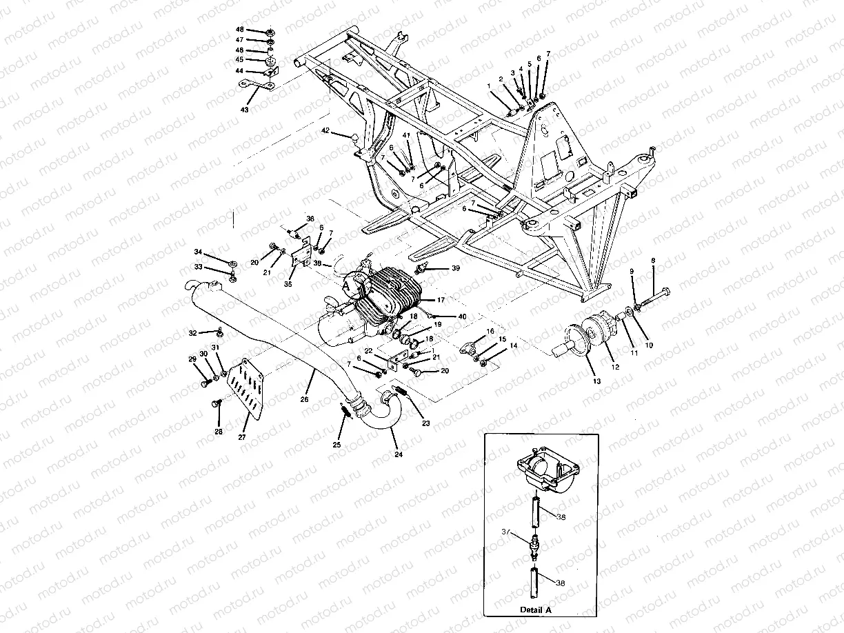 Engine and Muffler Mounting (4917721772005A) | Engine and Muffler Mounting (4917721772005A)