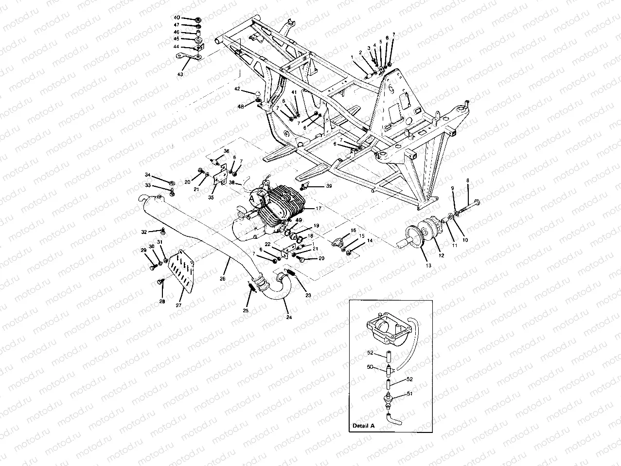 ENGINE and MUFFLER MOUNTING TRAIL BLAZER (4919761976005A) | ENGINE and MUFFLER MOUNTING TRAIL BLAZER (4919761976005A)