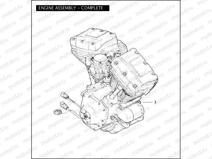 ENGINE ASSEMBLY - COMPLETE - TWIN CAM 88â¢