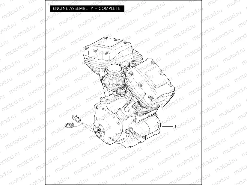 ENGINE ASSEMBLY - COMPLETE - TWIN CAM 88â¢