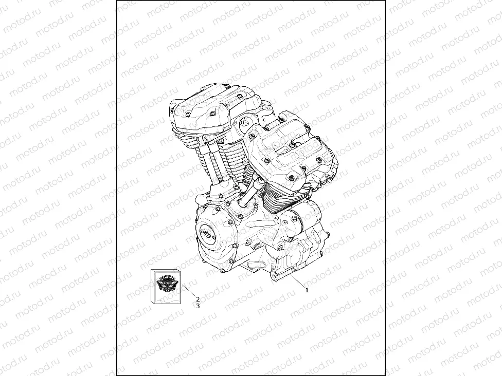 ENGINE ASSEMBLY - Milwaukee-EightÂ® 107 engine