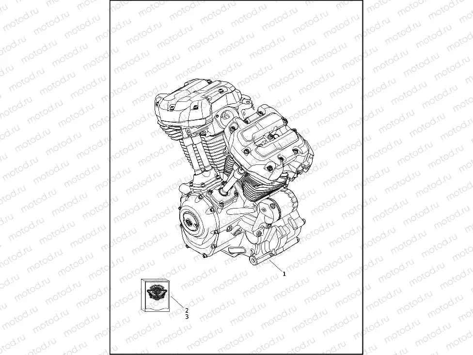 ENGINE ASSEMBLY - Milwaukee-Eight 117Â® engine