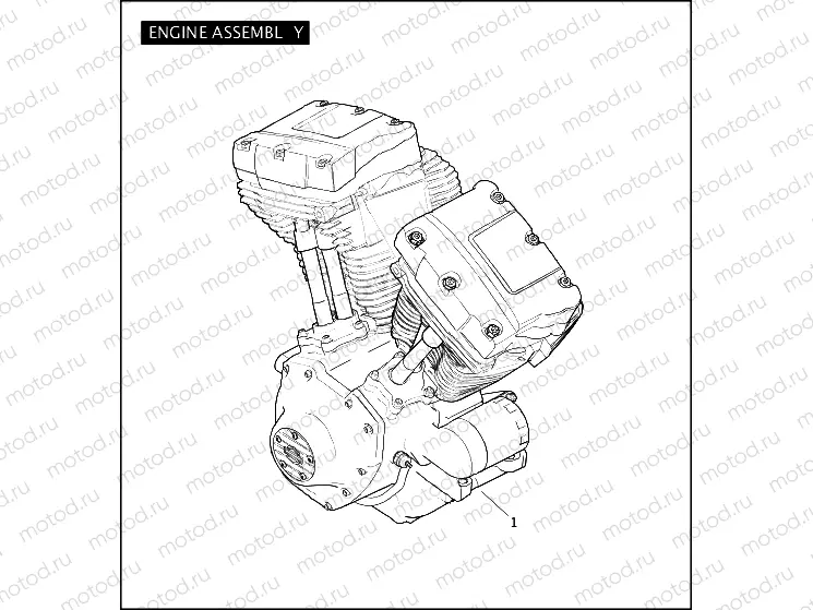 ENGINE ASSEMBLY - TWIN CAM 103â¢