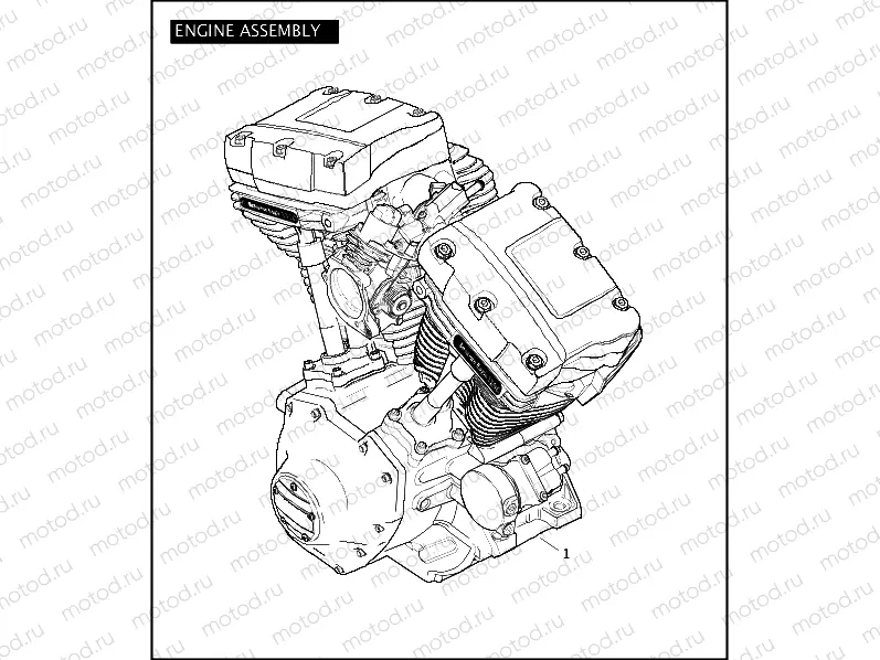 ENGINE ASSEMBLY - TWIN CAM 110â¢