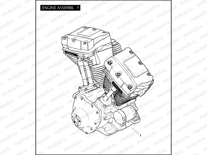 ENGINE ASSEMBLY - TWIN CAM 110â¢