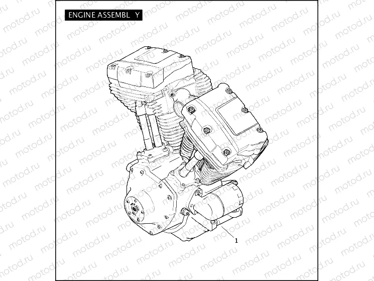 ENGINE ASSEMBLY - TWIN CAM 88â¢