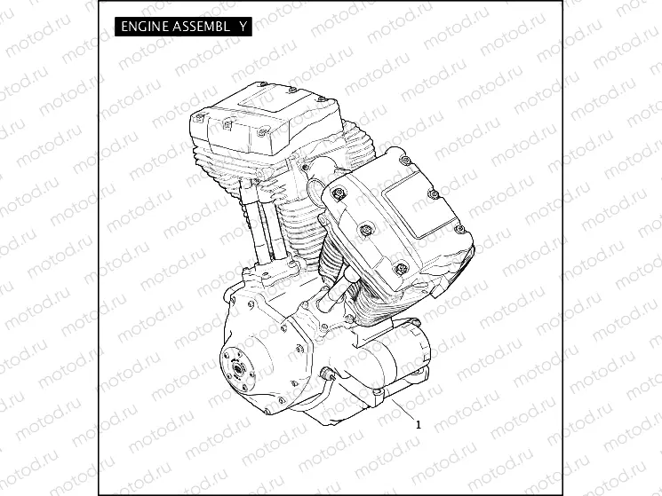 ENGINE ASSEMBLY - TWIN CAM 96â¢