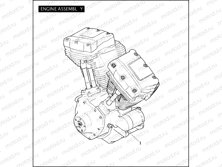 ENGINE ASSEMBLY - TWIN CAM 96â¢