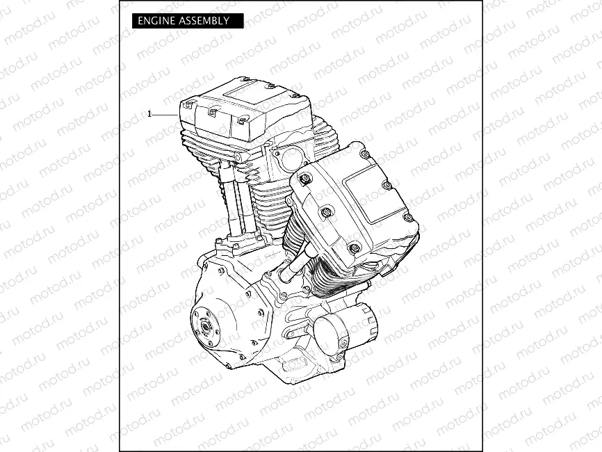 ENGINE ASSEMBLY - TWIN CAM 96â¢