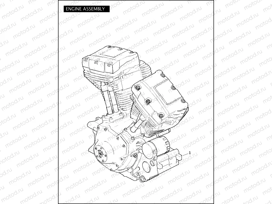 ENGINE ASSEMBLY - TWIN CAM 96â¢