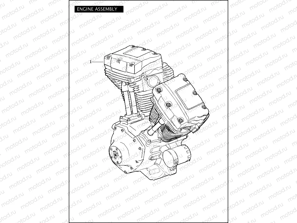 ENGINE ASSEMBLY - TWIN CAM 96â¢