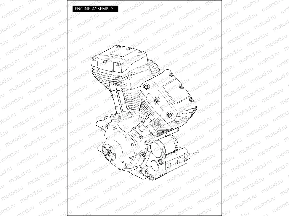 ENGINE ASSEMBLY - TWIN CAM 96â¢