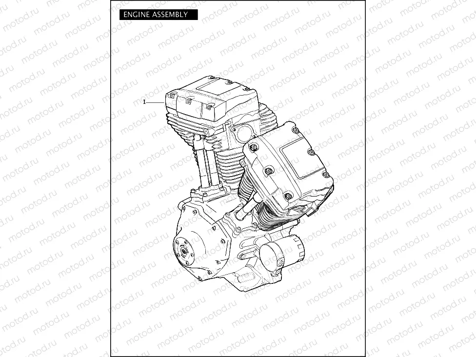 ENGINE ASSEMBLY - TWIN CAM 96â¢