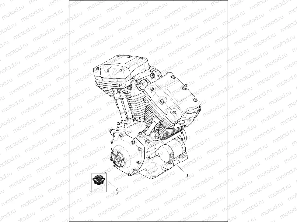 ENGINE ASSEMBLY, TWIN-COOLEDâ¢ - TWIN CAM 103â¢