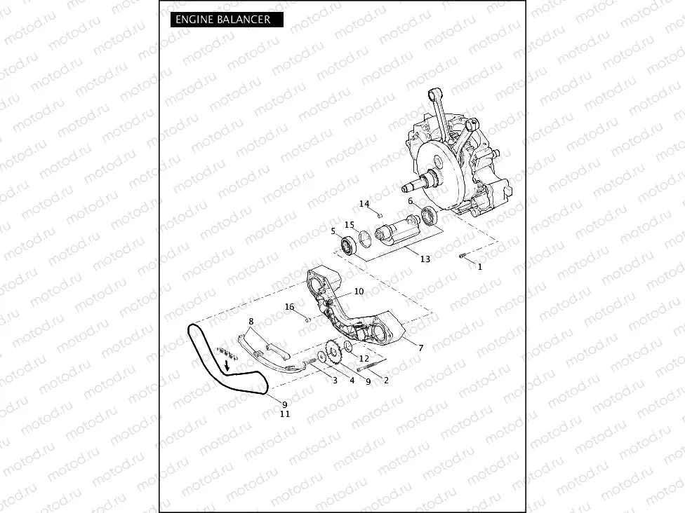 ENGINE BALANCER - TWIN CAM 110â¢