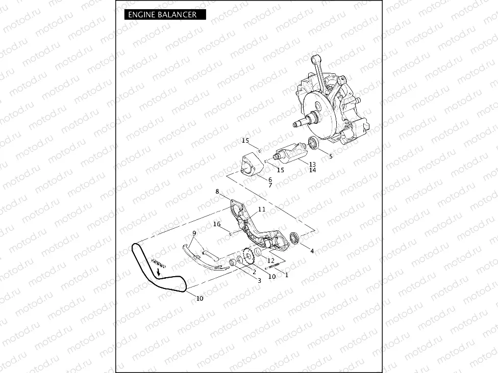ENGINE BALANCER - TWIN CAM 88Bâ¢