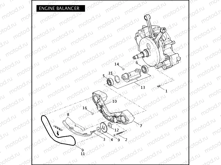 ENGINE BALANCER - TWIN CAM 96â¢