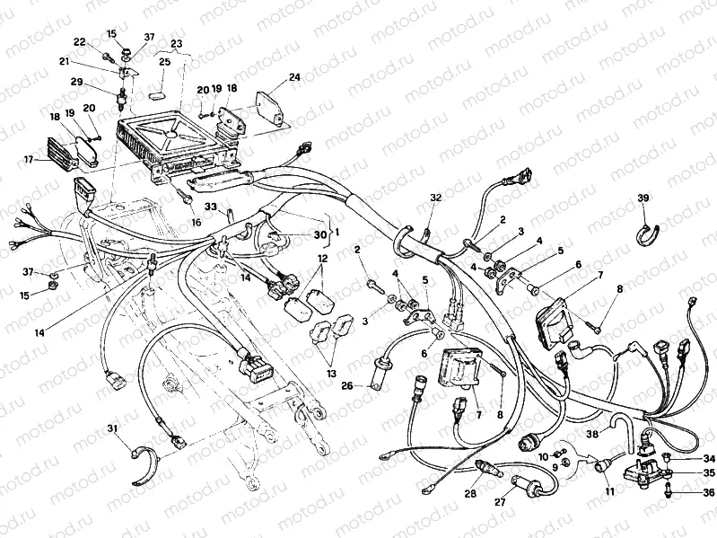 ENGINE CONTROL UNIT DM 003850> » HANDLE BAR