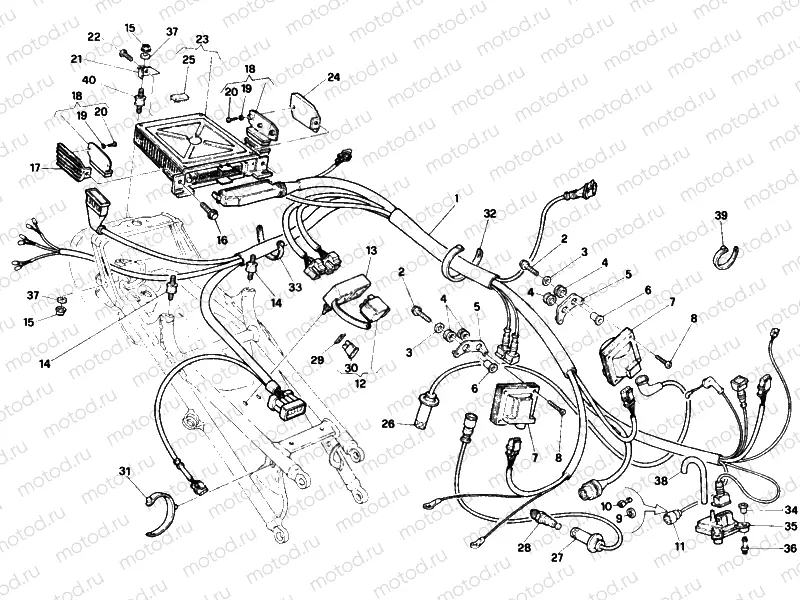 ENGINE CONTROL UNIT FMM >003096 » HANDLE BAR