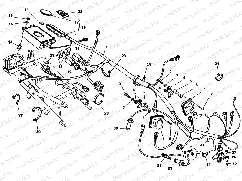 ENGINE CONTROL UNIT » HANDLE BAR
