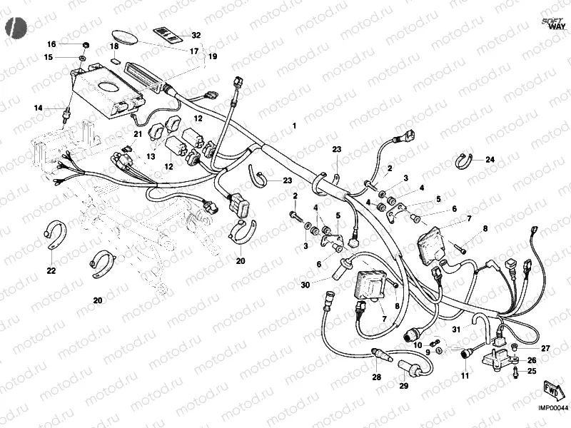 ENGINE CONTROL UNIT » HANDLE BAR