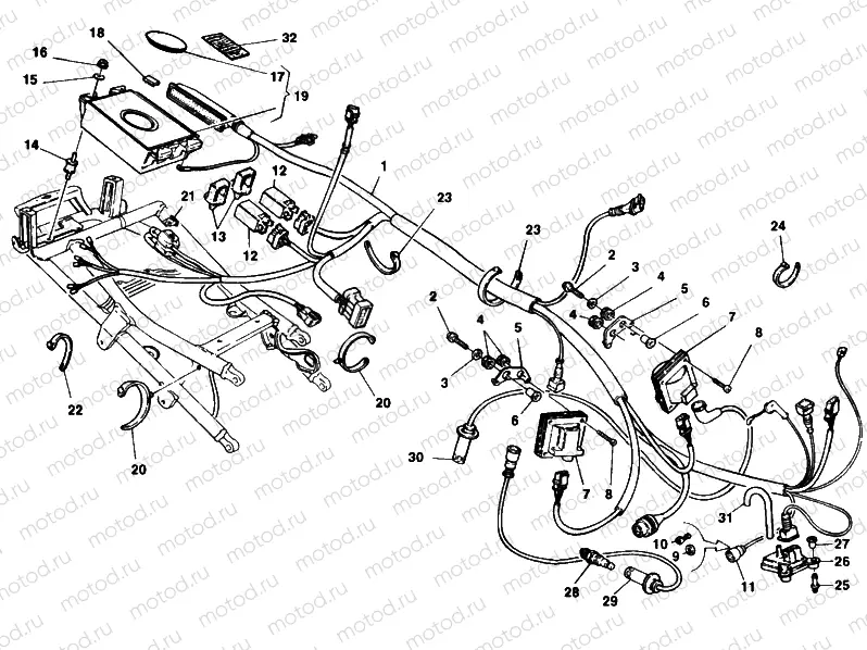 ENGINE CONTROL UNIT » HANDLE BAR