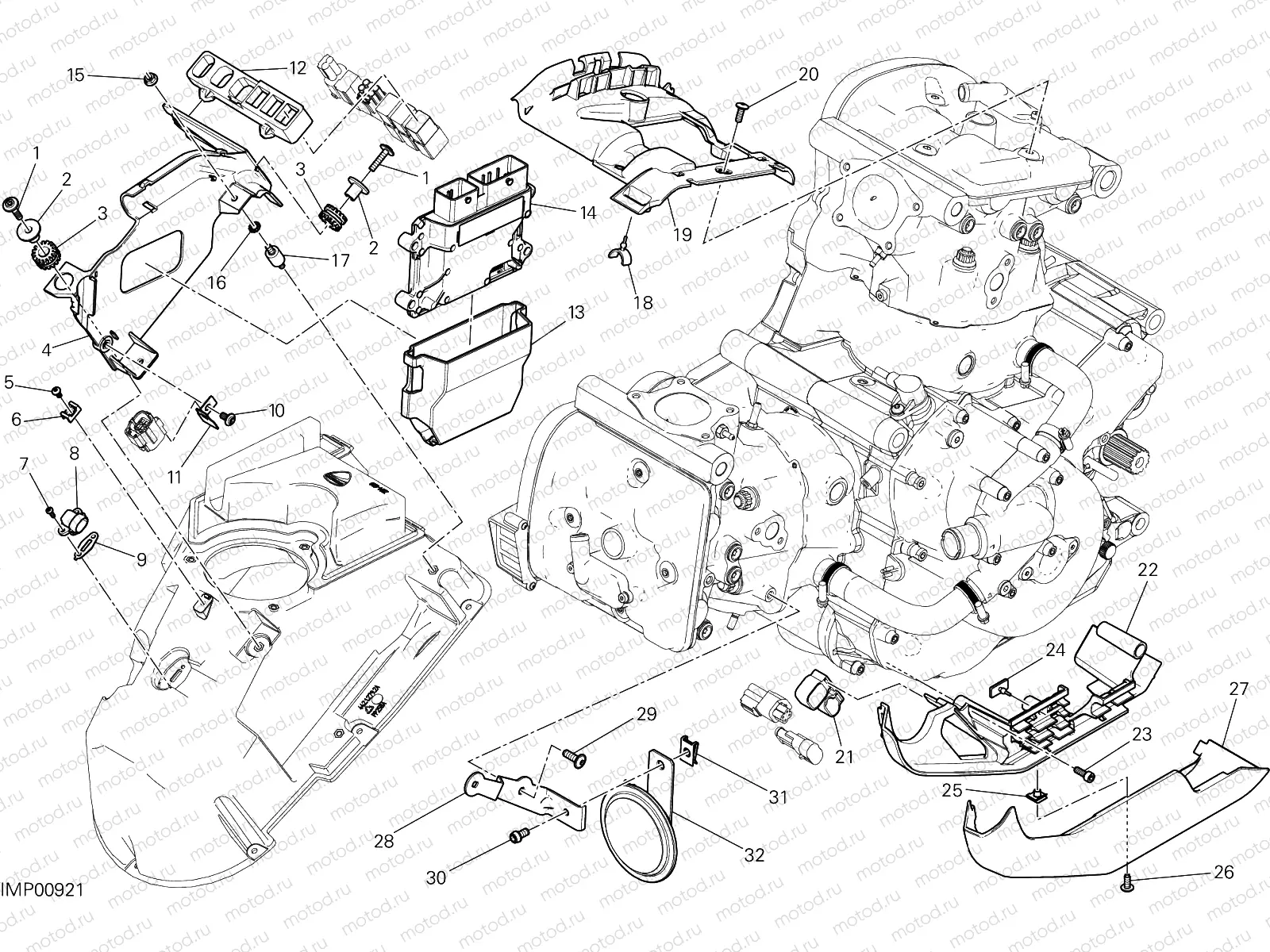 ENGINE CONTROL UNIT [MOD:M821 STR]