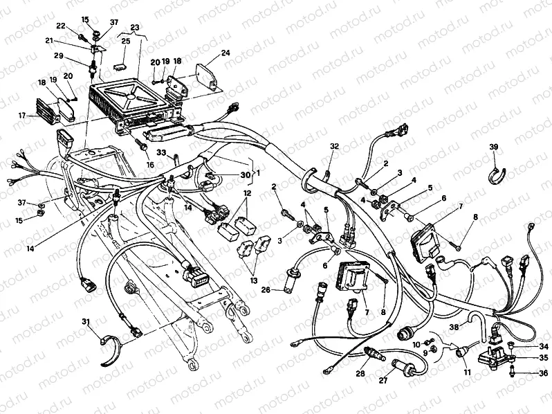 ENGINE CONTROL UNIT SP » HANDLE BAR