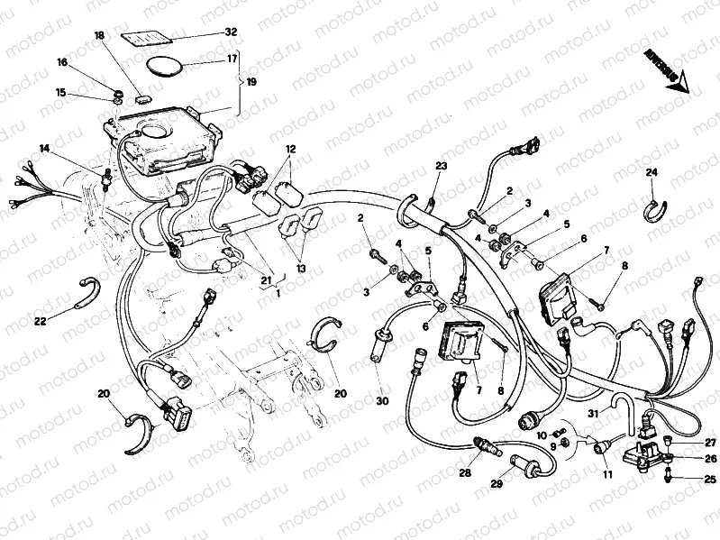 ENGINE CONTROL UNIT SP » HANDLE BAR