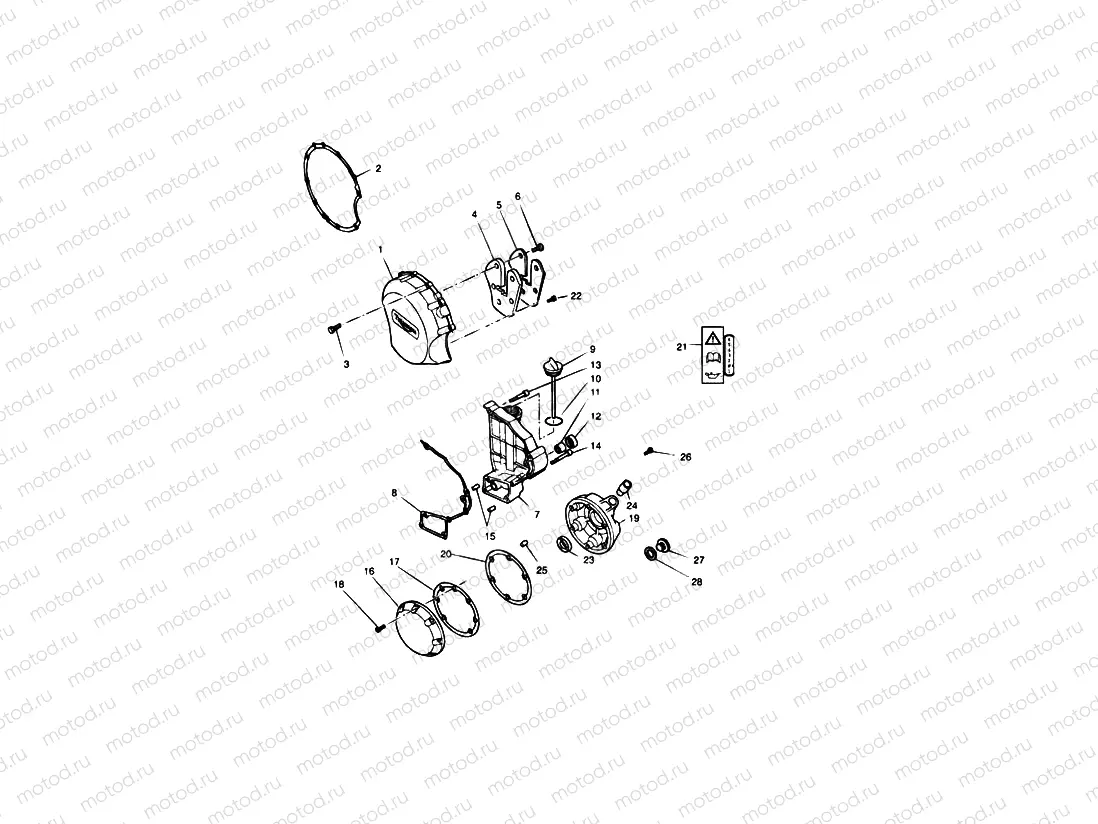 Engine Covers 4 Cylinder Grey