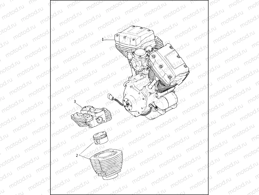 ENGINE, CYLINDERS & HEADS - TWIN CAM 88â¢