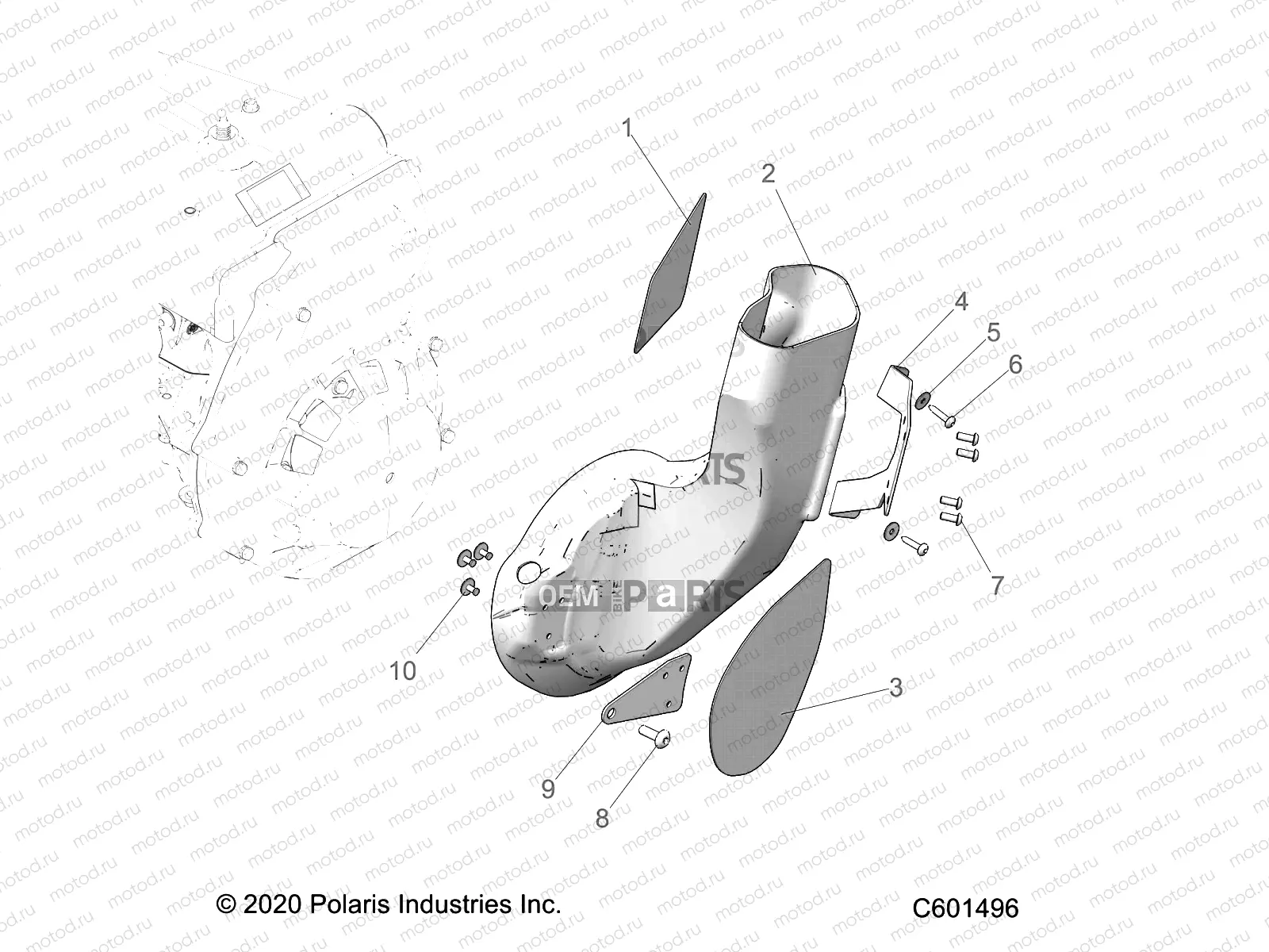 ENGINE | ENGINE, AIR DUCT, INLET - S22CFE5TSL (C601496)