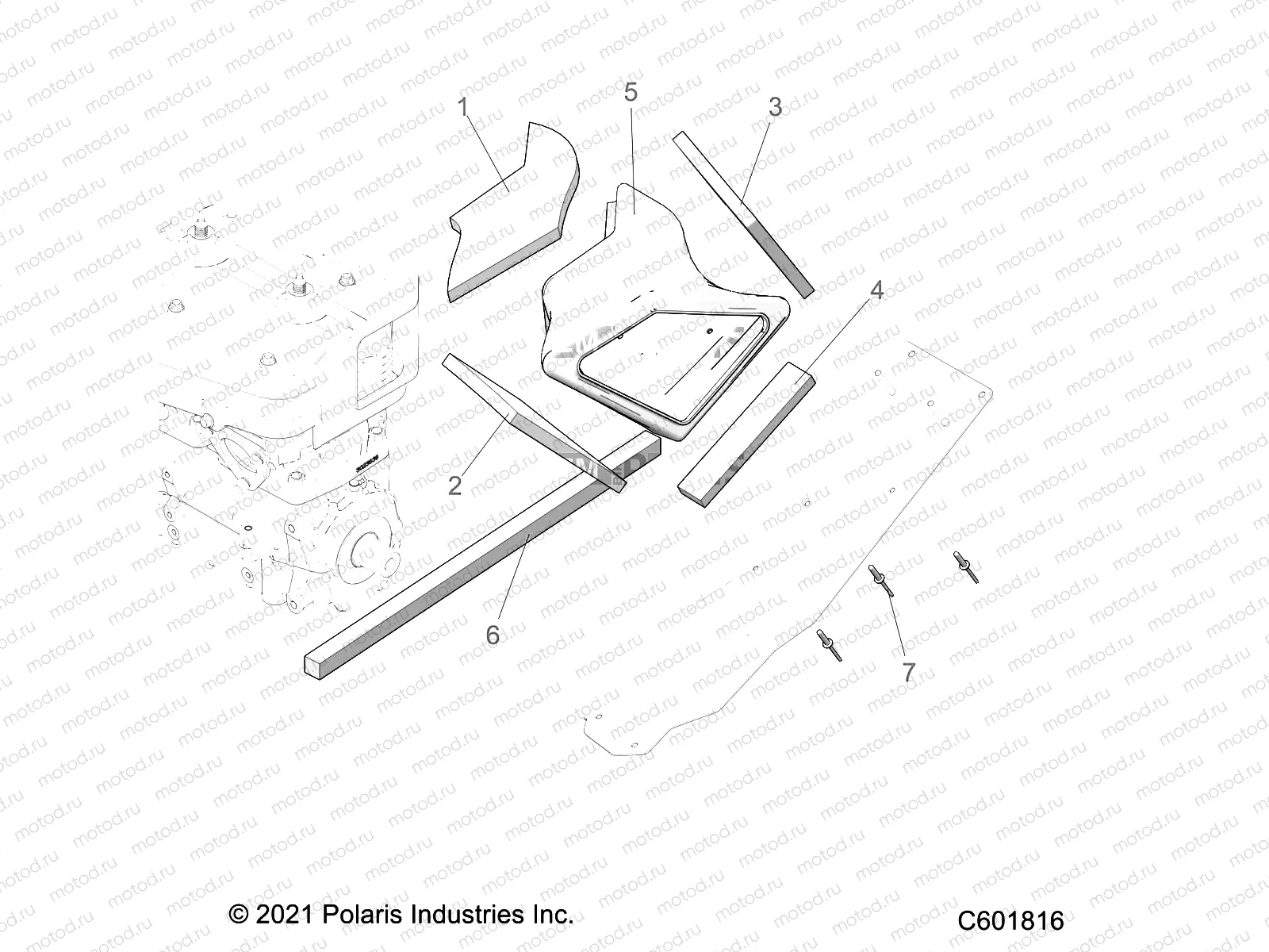 ENGINE | ENGINE, AIR DUCT, OUTLET - S22CEU5TSL (C601497)
