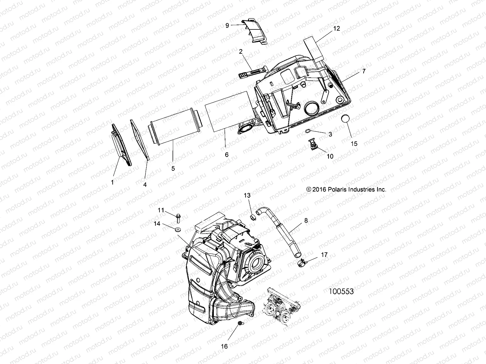 ENGINE | ENGINE, AIR INTAKE - A16SXS95FK