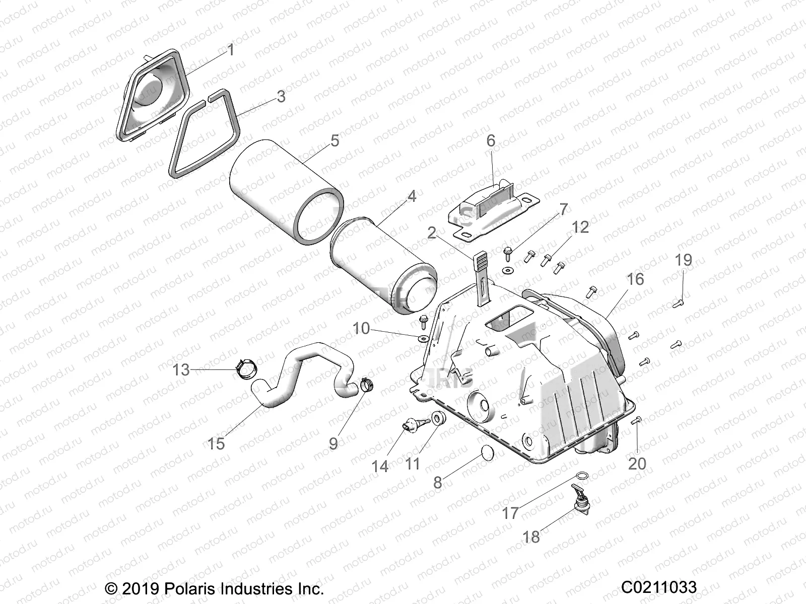 ENGINE | ENGINE, AIR INTAKE - A20SGE95AK (C0211033)
