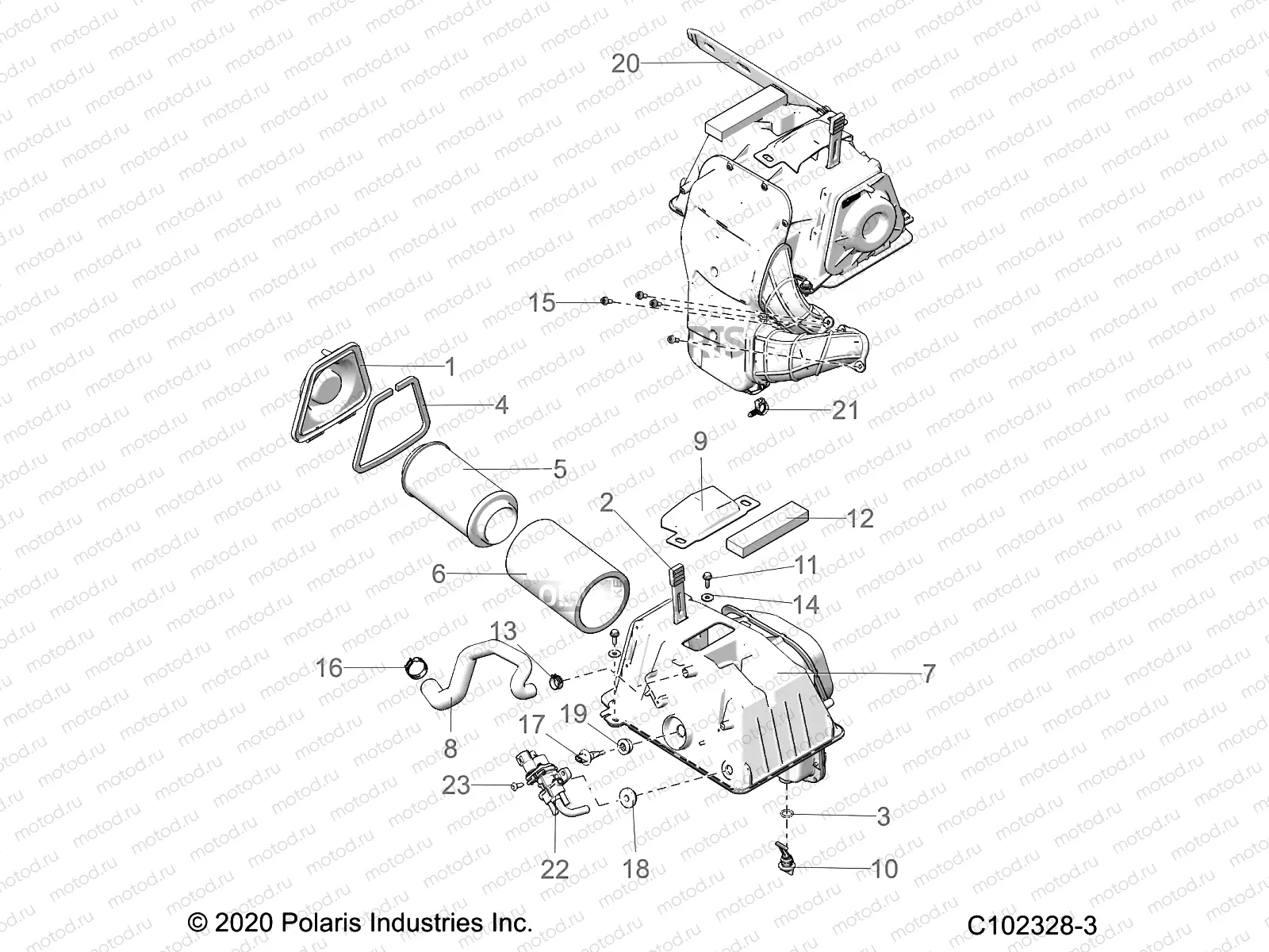 ENGINE | ENGINE, AIR INTAKE - A20SVA85A3 (C102328-3)