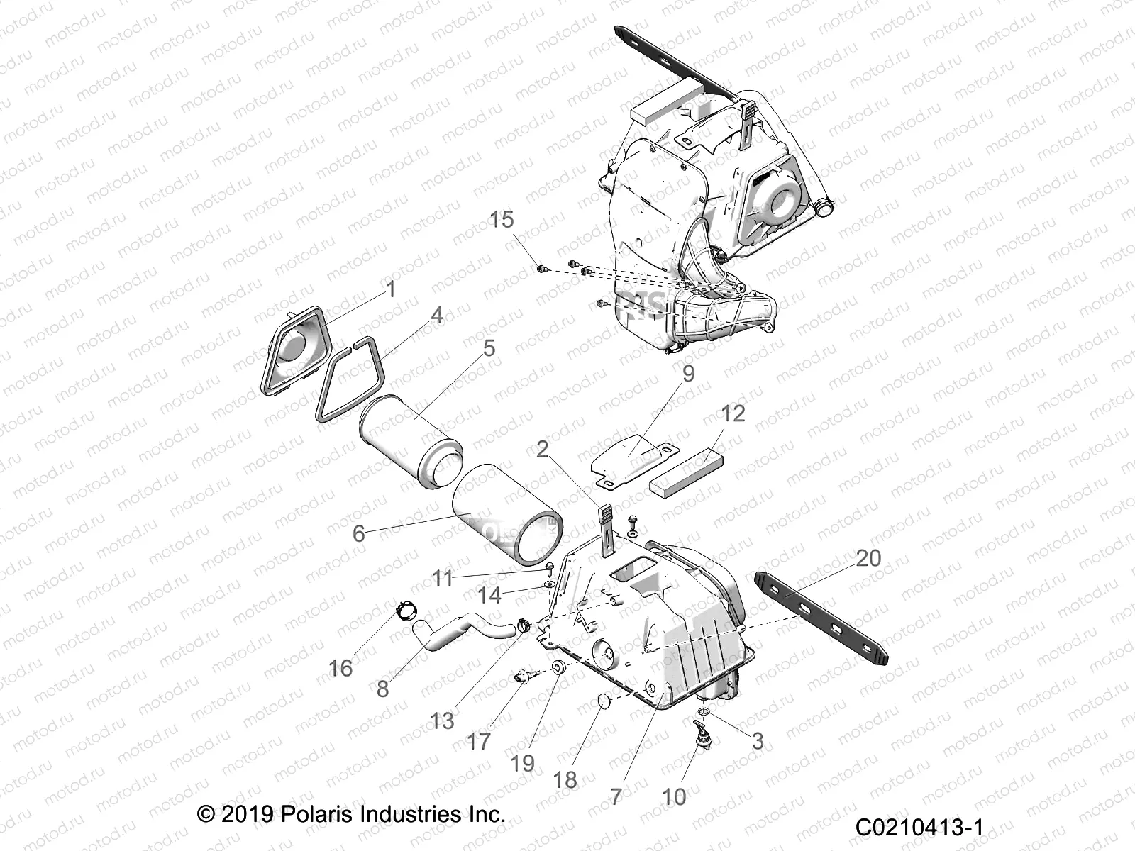 ENGINE | ENGINE, AIR INTAKE - A20SYE95KH (C0210413-1)