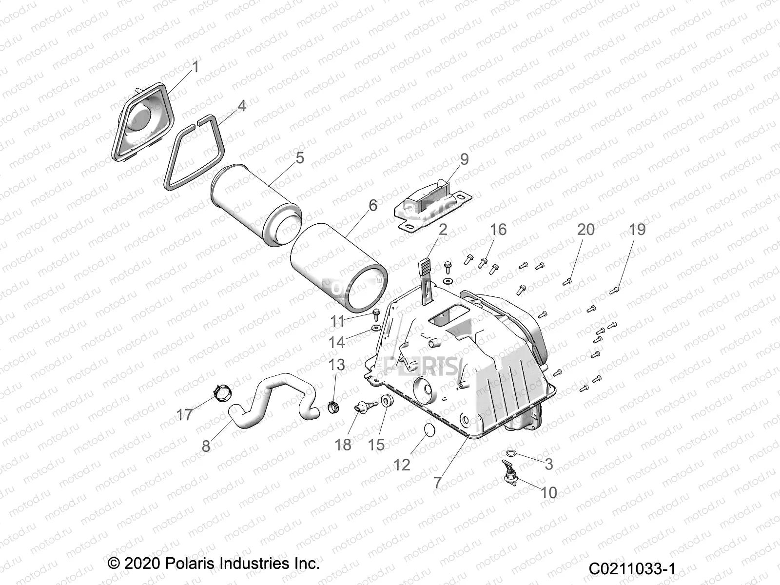 ENGINE | ENGINE, AIR INTAKE - A21SGE95AK (C0211033-1)