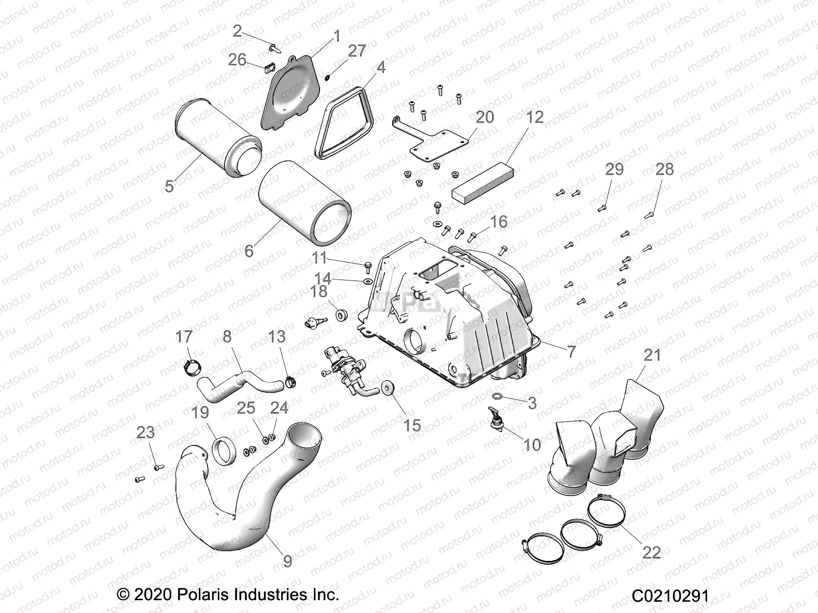 ENGINE | ENGINE, AIR INTAKE - A21SXN85A4 (C0210291)
