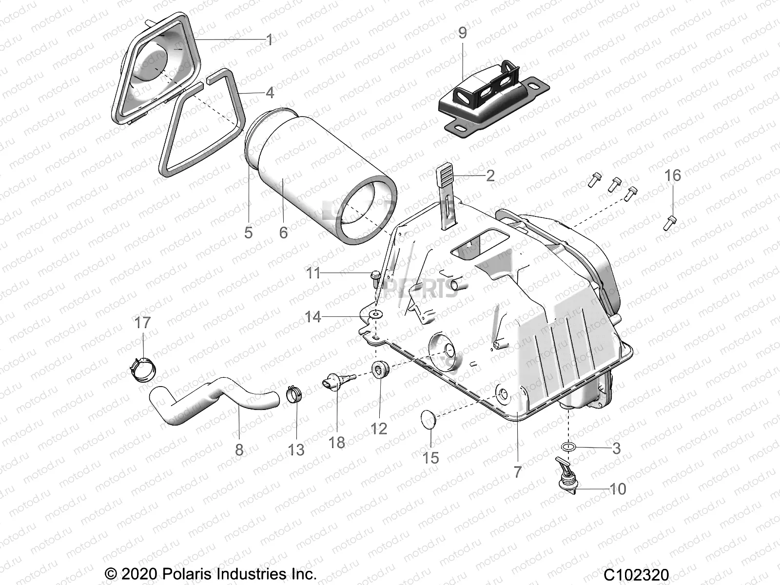 ENGINE | ENGINE, AIR INTAKE - A21SXV95AG/CAG (C102320)