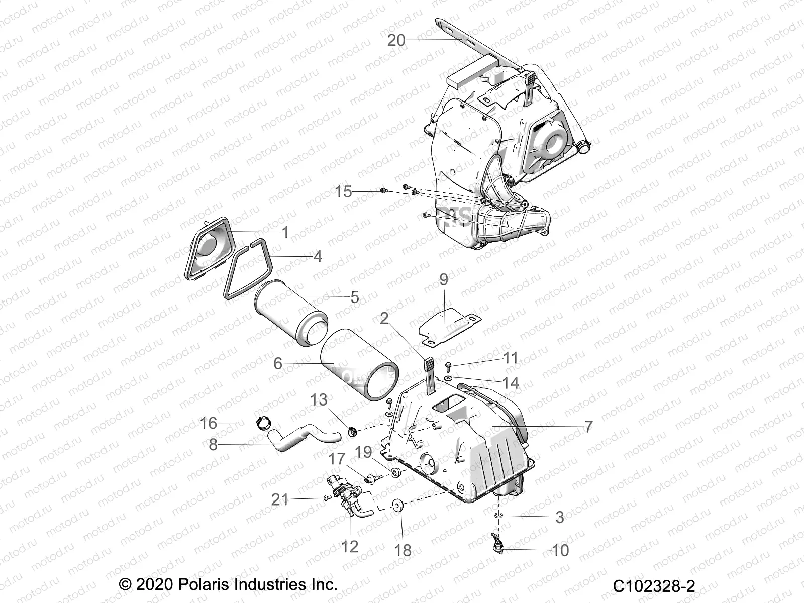ENGINE | ENGINE, AIR INTAKE - A21SXZ85AN (C102328-2)