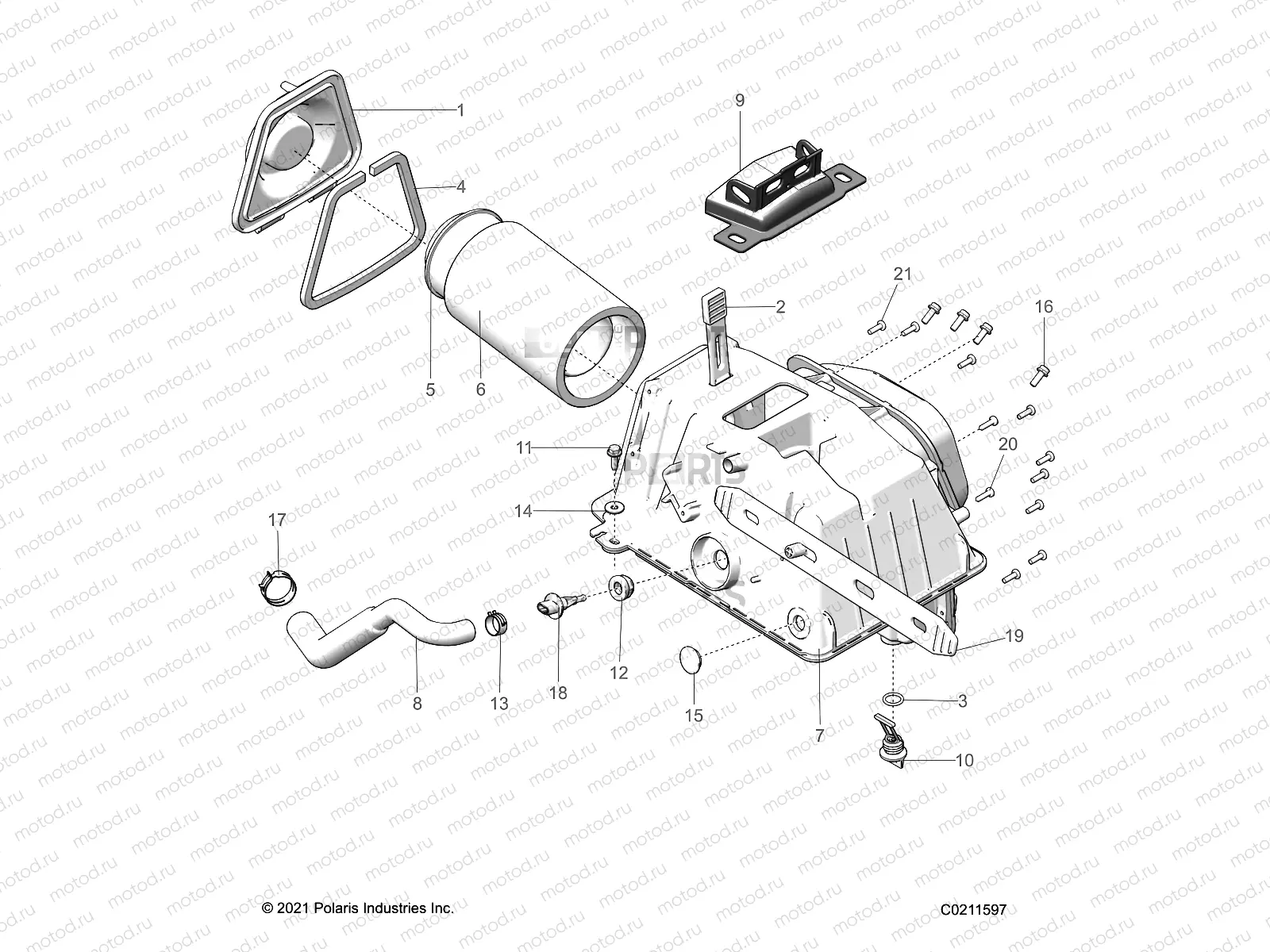 ENGINE | ENGINE, AIR INTAKE - A22SXZ95AK (C0211597)