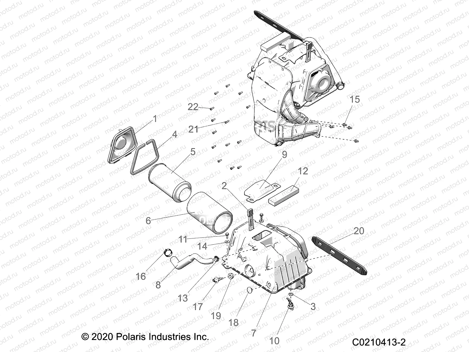 ENGINE | ENGINE, AIR INTAKE - A22SYE95KP (C0210413-2)
