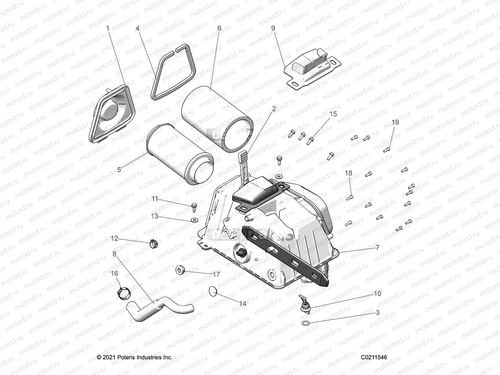 ENGINE | ENGINE, AIR INTAKE - A23SXE95PG/PK (C0211546)