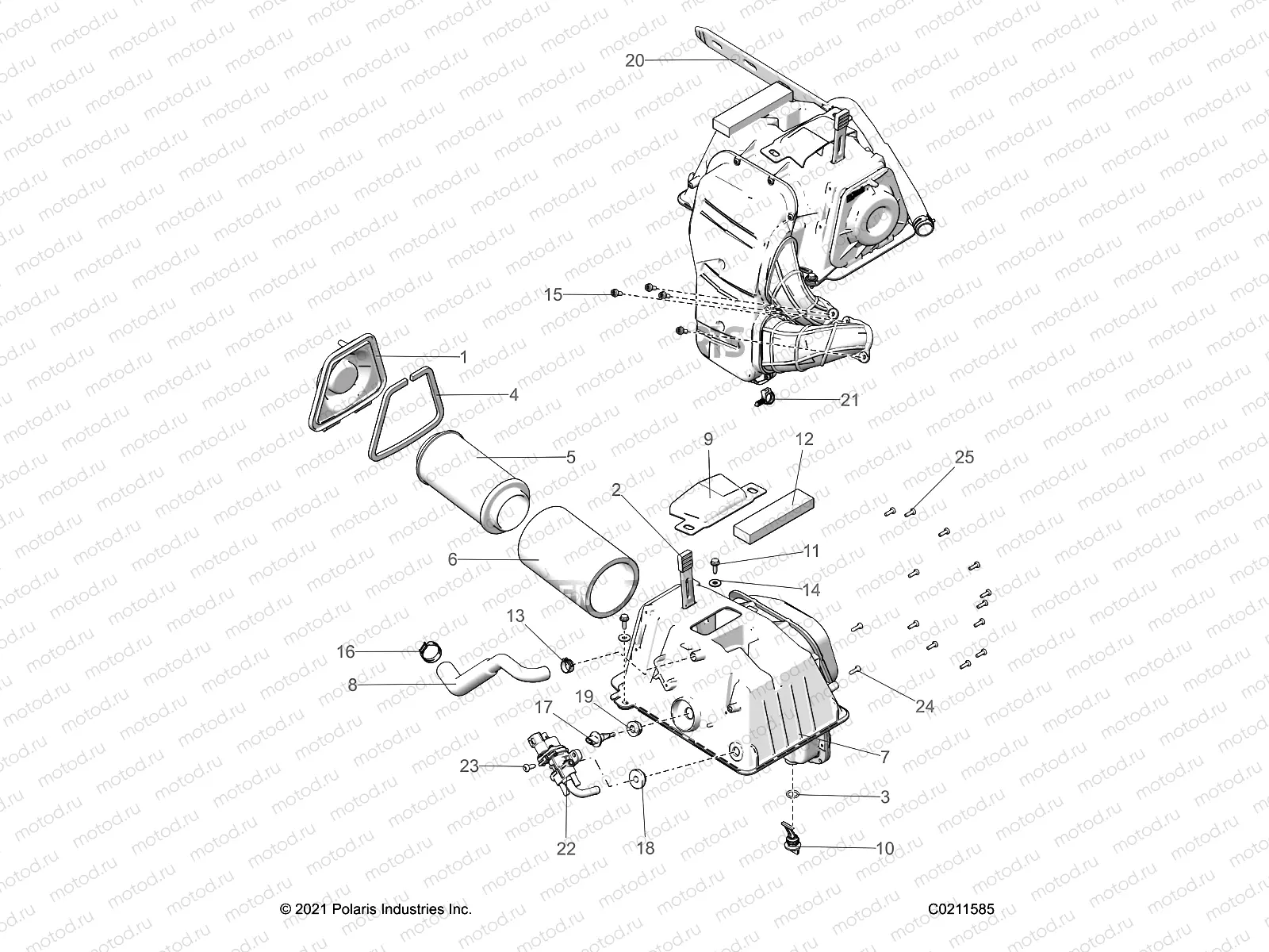 ENGINE | ENGINE, AIR INTAKE - A23SYE85AP (C0211585)