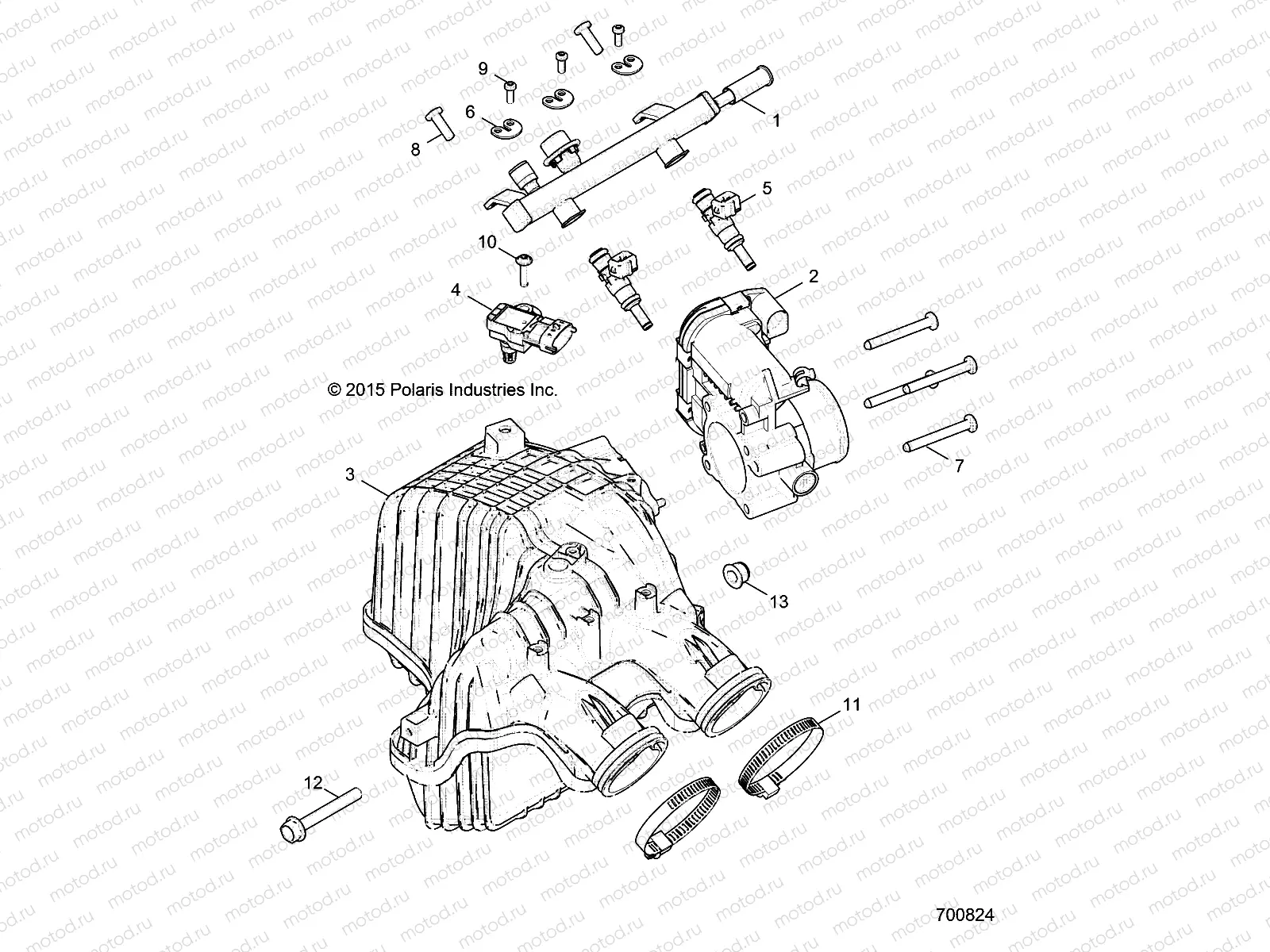 ENGINE | ENGINE, AIR INTAKE MANIFOLD - R17RHE99AU (700824)
