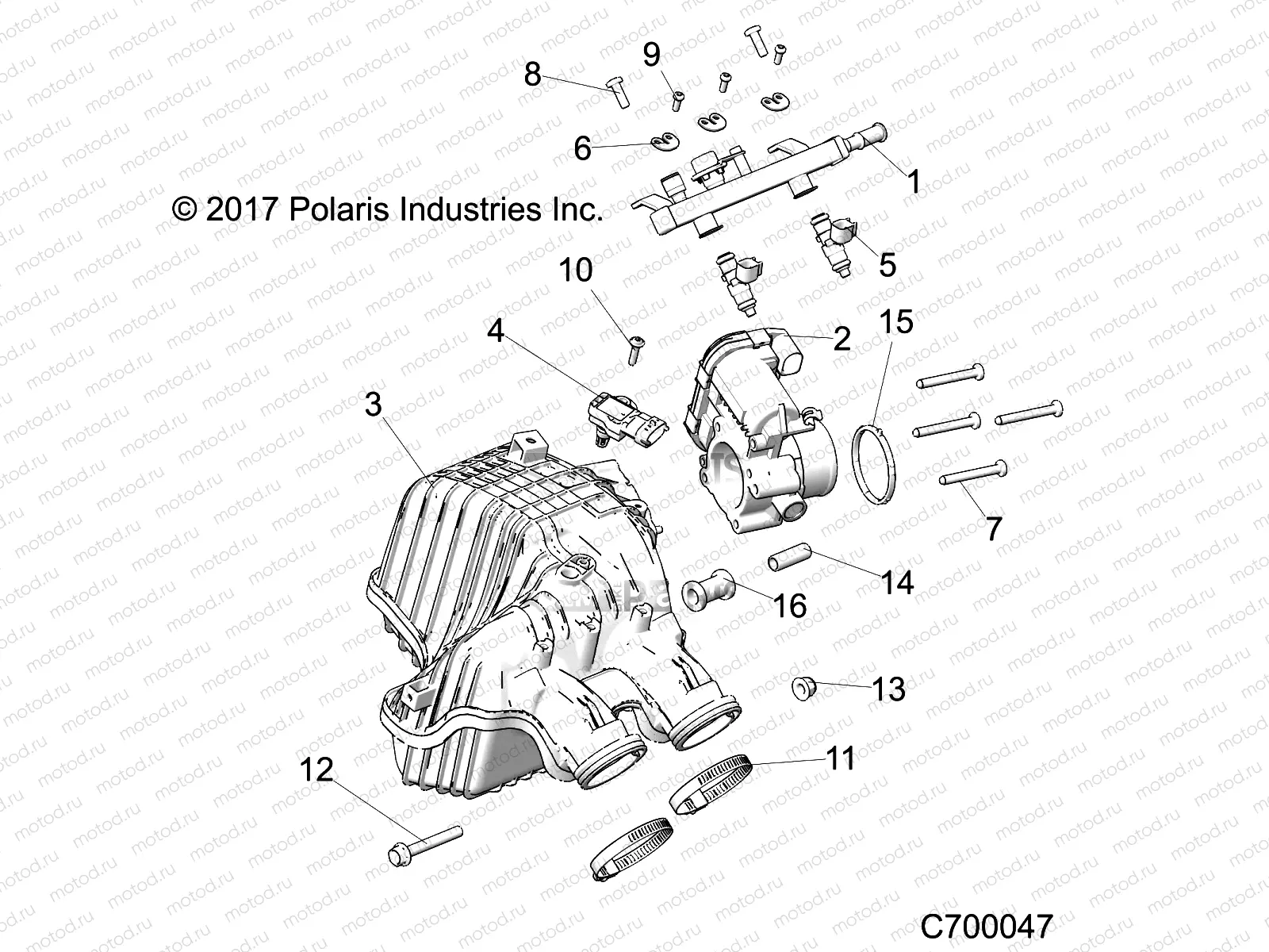 ENGINE | ENGINE, AIR INTAKE MANIFOLD - R18RRU99AS/BS (C700047)